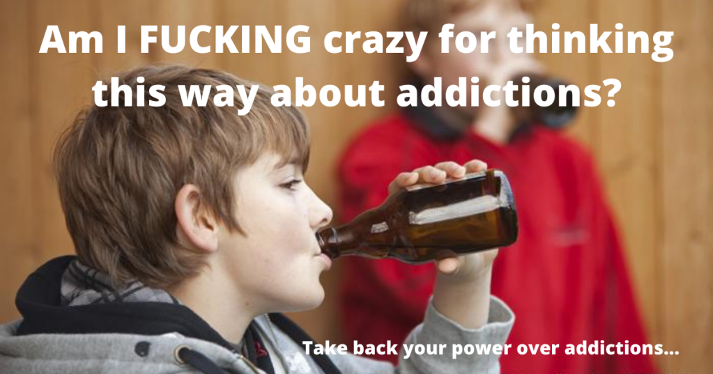 Am I FUCKING crazy for thinking this way about addictions?